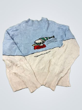 American Eagle Erdnuss-Grafik-Strickpullover