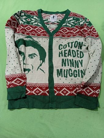 Elf Cotton Headed Ninny Muggin Hässlicher Weihnachtspullover