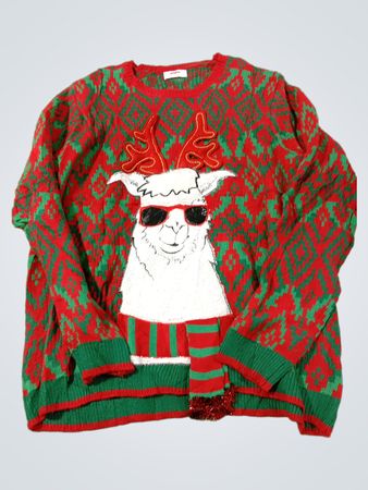 Holiday Time Lama hässlicher Weihnachts-Pullover