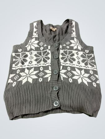 brina & em petite Schneeflocken-Strickweste