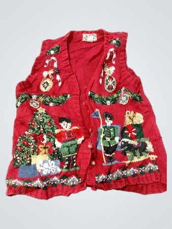 Heirloom Collectibles Rote Weihnachtsweste