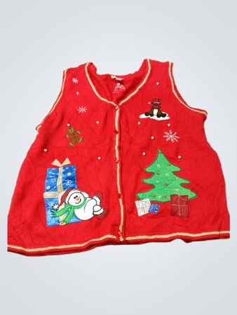 Damen-Weihnachts-Strickweste