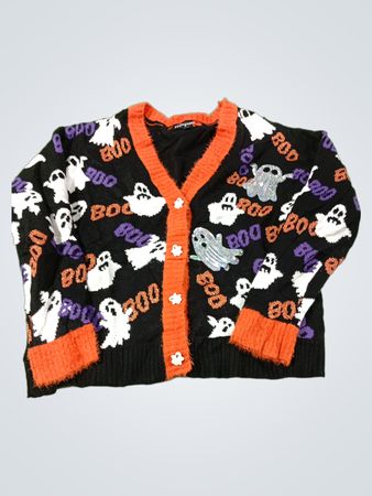 Halloween-Geister-"Boo"-Cardigan