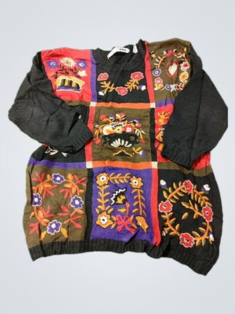 Chaus Damen Patchwork-Strickpullover