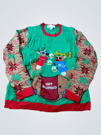Jolly Sweaters "Get Blitzed" hässlicher Weihnachts-Pullover