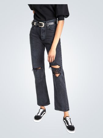 AGOLDE Lana Mid Rise Straight Jeans (Like New)
