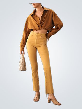 MOTHER The Hustler Ankle Fray Jeans (Like New)