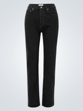 AGOLDE 90s Pinch Waist Long High-Rise Straight-Leg Jeans (Like New)