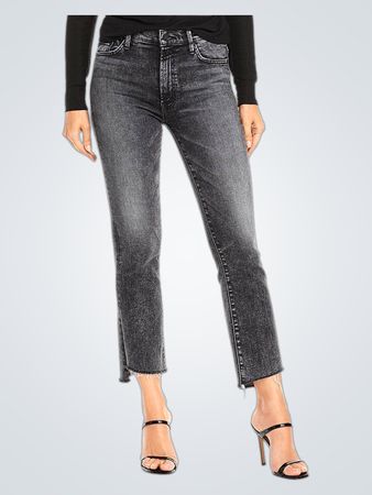 MOTHER The Insider High Rise Crop Step Fray Bootcut Jeans (Like New)