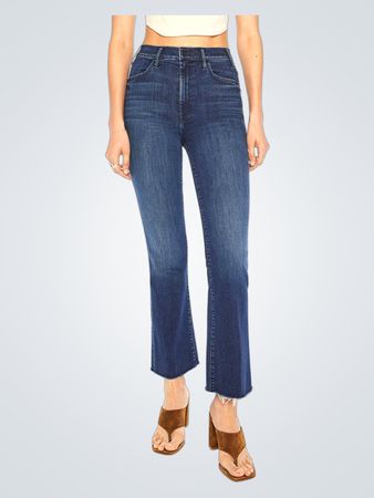 MOTHER The Hustler Fray Ankle Bootcut Jeans (Like New)