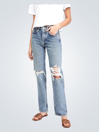 AGOLDE Lana Mid Rise Straight Jeans (Like New)