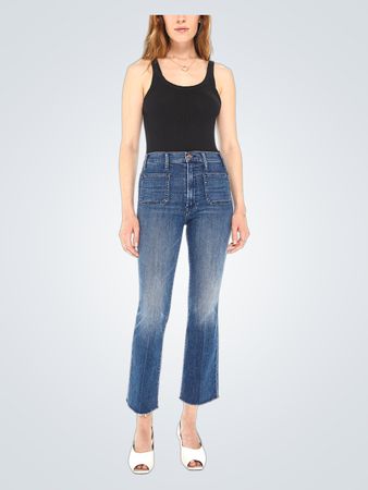 MOTHER The Hustler Patch Pocket Ankle Fray (Like New)