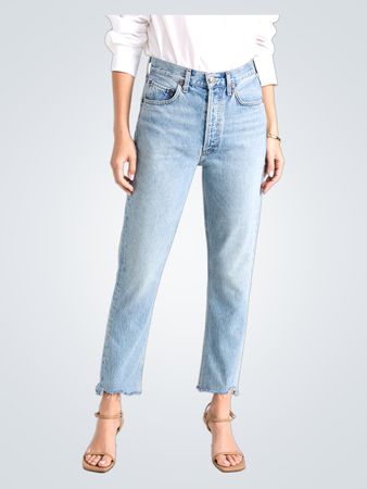 AGOLDE Riley High Rise Straight Crop Jeans (Like New)