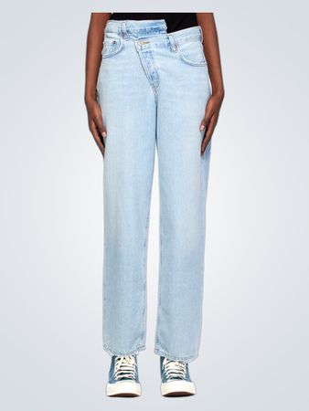 AGOLDE Blue Criss Cross Upsized Jeans (Like New)