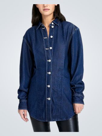 7 For All Mankind Denim Lustre Shacket (Like New)