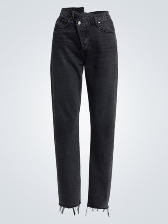 AGOLDE Criss Cross Mid-Rise Straight-Leg Jeans (Like New)