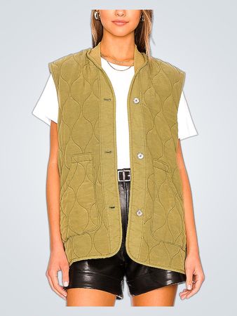 Free People Billy Military Vest In Adventurer (Like New)