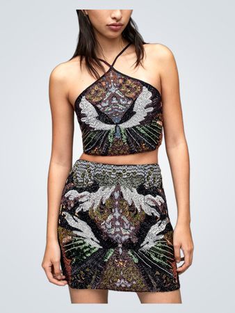 AllSaints Jamilia Gene Embellished Top (Like New)