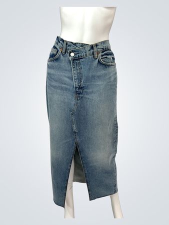 Reformation Nila Long Denim Skirt (Like New)