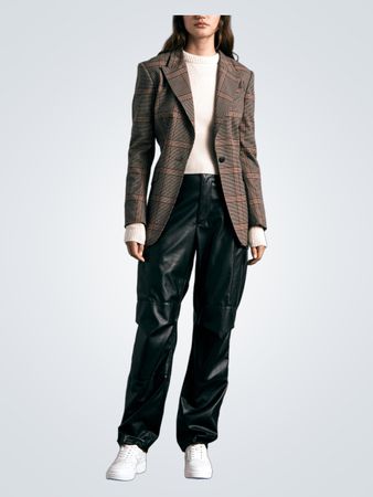 Rag & Bone Bianca Wool Plaid Blazer (Like New)