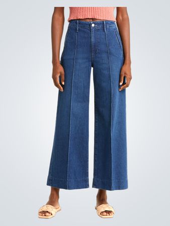 PAIGE Harper High Waist Ankle Wide Leg Jeans (Like New)