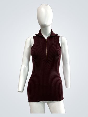 GANNI Merino Ribs Sweater In Marron (Like New)