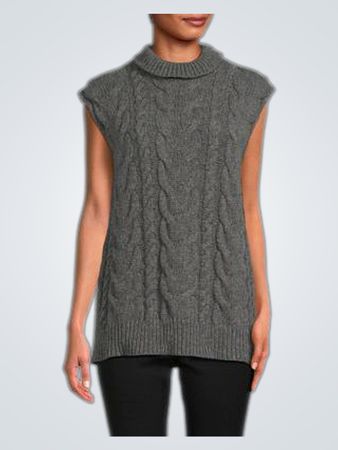 FRAME Cableknit Merino Wool Sweater Vest (Like New)