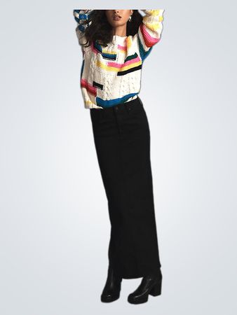 MOTHER The Flagpole Denim Midi Skirt (Like New)