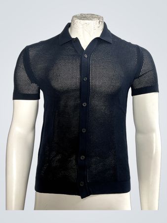 Theory Cairn Ss Shirt Breac Open Kn (Like New)
