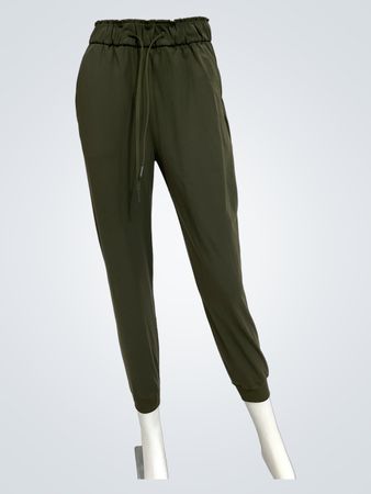 Lululemon Stretch High-Rise Jogger *shorter Length Dark Olive (Like New)
