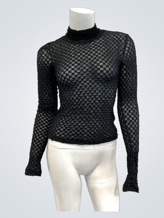 FRAME Mesh Lace Turtleneck (Like New)