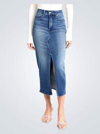 Good American Slit Front Midi Skirt (Like New)
