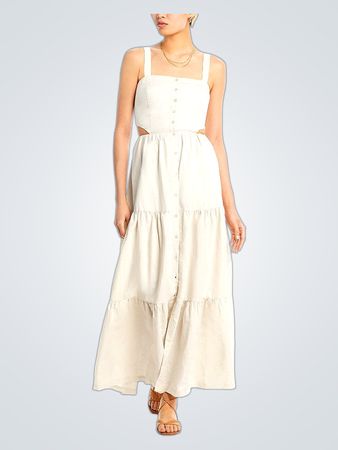 PAIGE Shadi Side Cutout Maxi Dress (Like New)