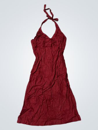 Red Halter Neck Dress