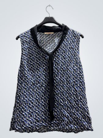Camaieu Blue Patterned Vest
