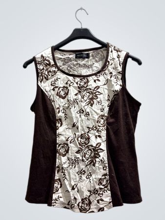 SARL VICTORI Floral Sleeveless Top