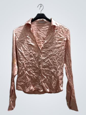 Pink Long-Sleeve Button-Down Shirt