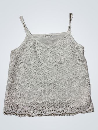 Cache Cache White Lace Cami Top