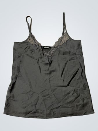 Etam Gray Lace Cami Top