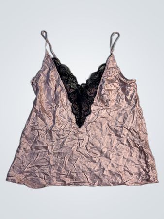 Palmers Pink Camisole mit schwarzem Spitzenbesatz