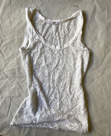 White Lace Tank Top