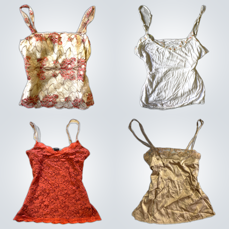 Spitzenbesetztes Tanktop