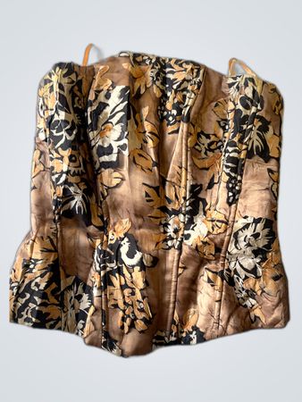 Brown Floral Top