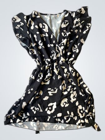 Black and White Floral Dress