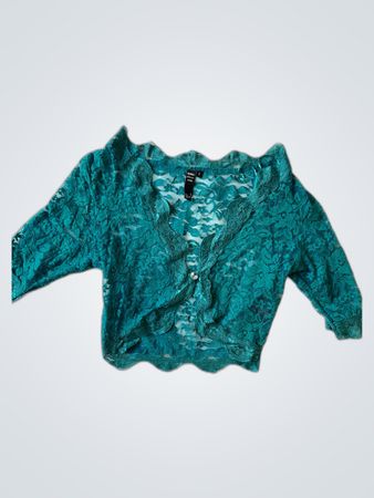 Guess Teal Lace Cardigan