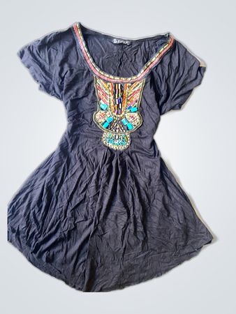Black Embroidered Top