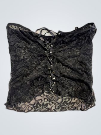 Black Lace Corset Top