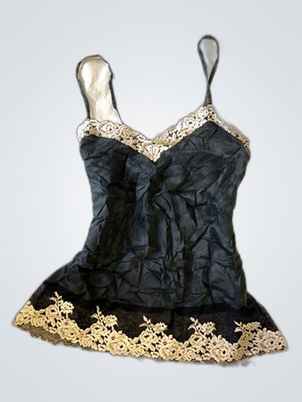 Black Lace-Trimmed Camisole