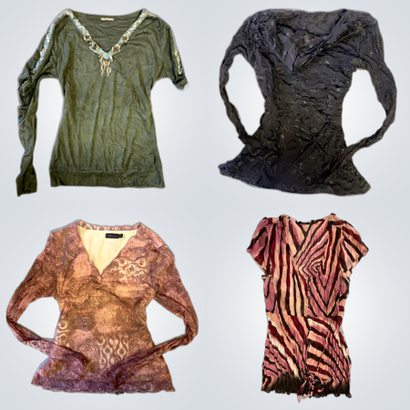 Express MEXX DMJ Bedruckte Blusen-Bundle 8 Stück Damenoberteile Mode Paket