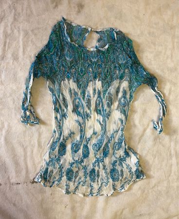 Blue Paisley Blouse